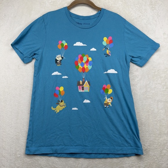 Disney Other - Disney Pixar Up Harveys Graphic T Shirt Unisex M Balloon House Dug Carl